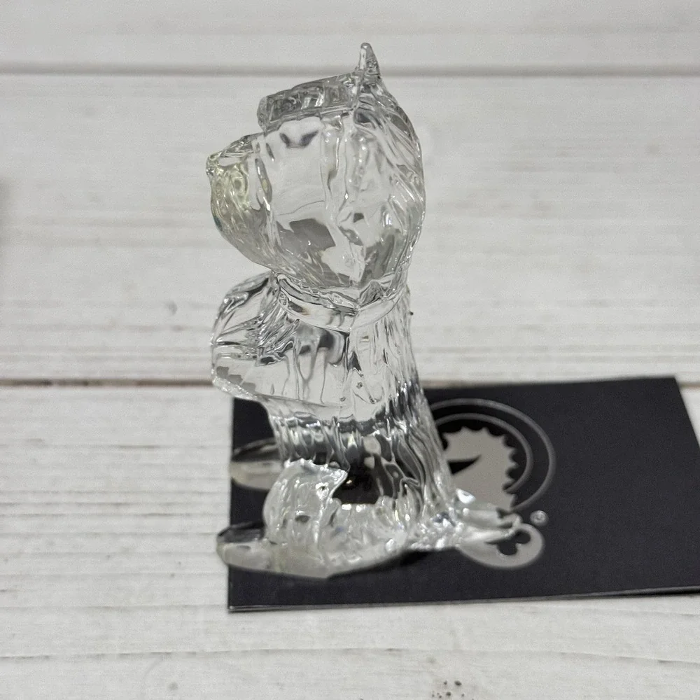 Vintage Collectible Waterford Crystal Scottish Terrier Dog Figurine  Germany